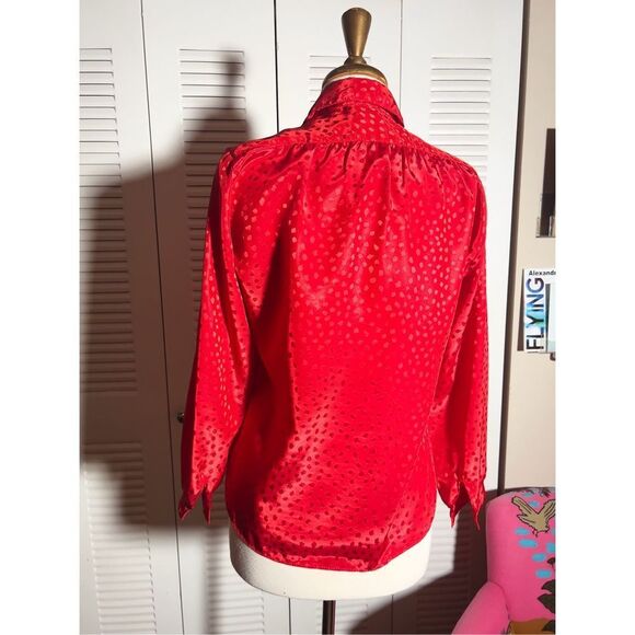 All Hours | Women’s | Blouse | XS | Abstract Patterned Vintage Button Down Top - Picture 4 of 5